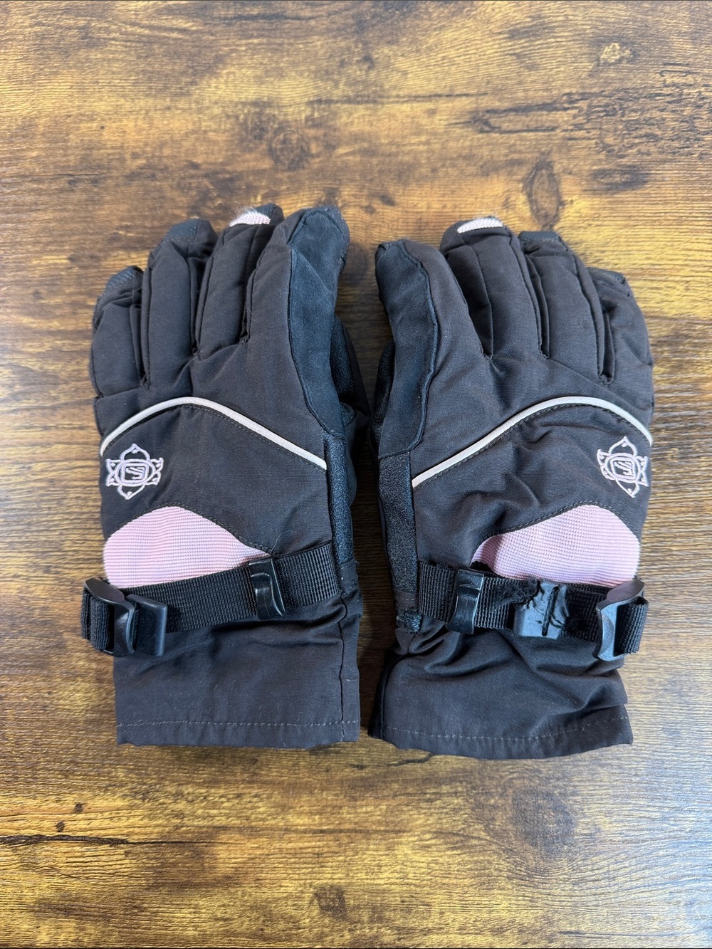 Scott Black and Pink Insulated Winter Gloves